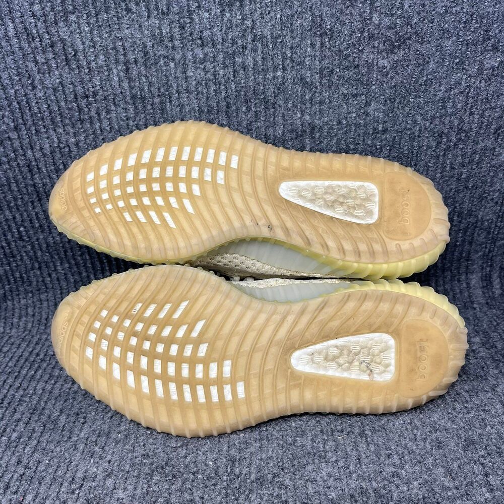 Adidas Yeezy Boost 350 V2 Flax Shoes Mens Size 8 FX9028 - Picture 6 of 8